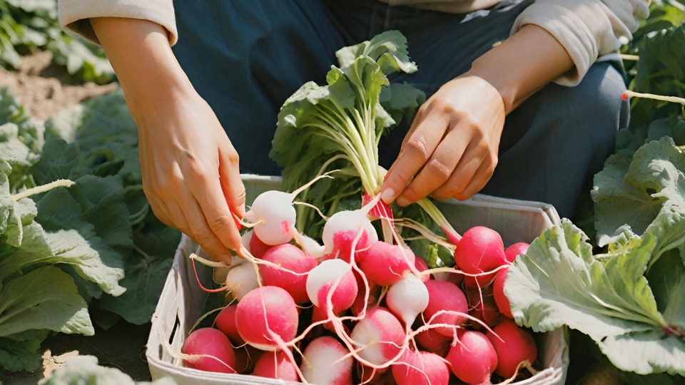 Harvesting And Enjoying Fresh Radishes
